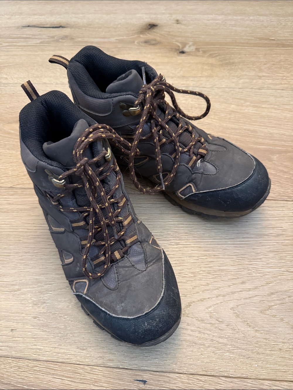 Deer Stags Brown and Black Kids Hiking Boots